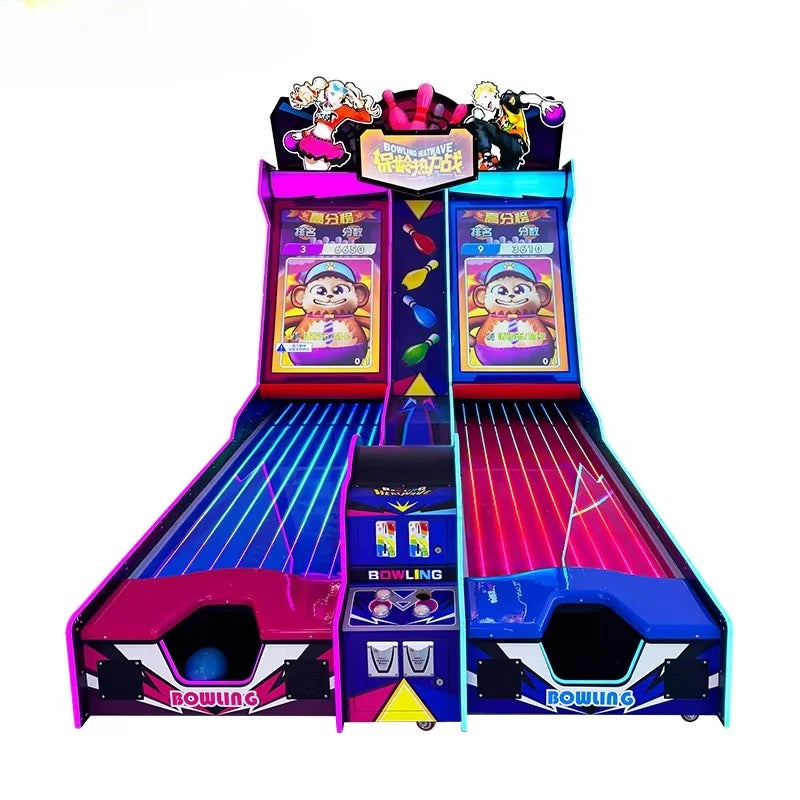 Máquina de Juego de Bolos Arcade, Equipo de Entretenimiento Interactivo para Locales Comerciales