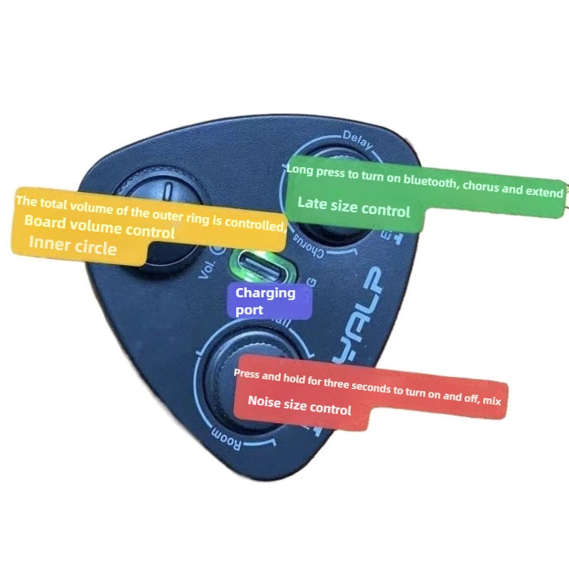 Guitarra eléctrica mejorada por vibración, tablero completo de guitarra acústica popular, caja de energía, instrumentos de acompañamiento de rendimiento profesional