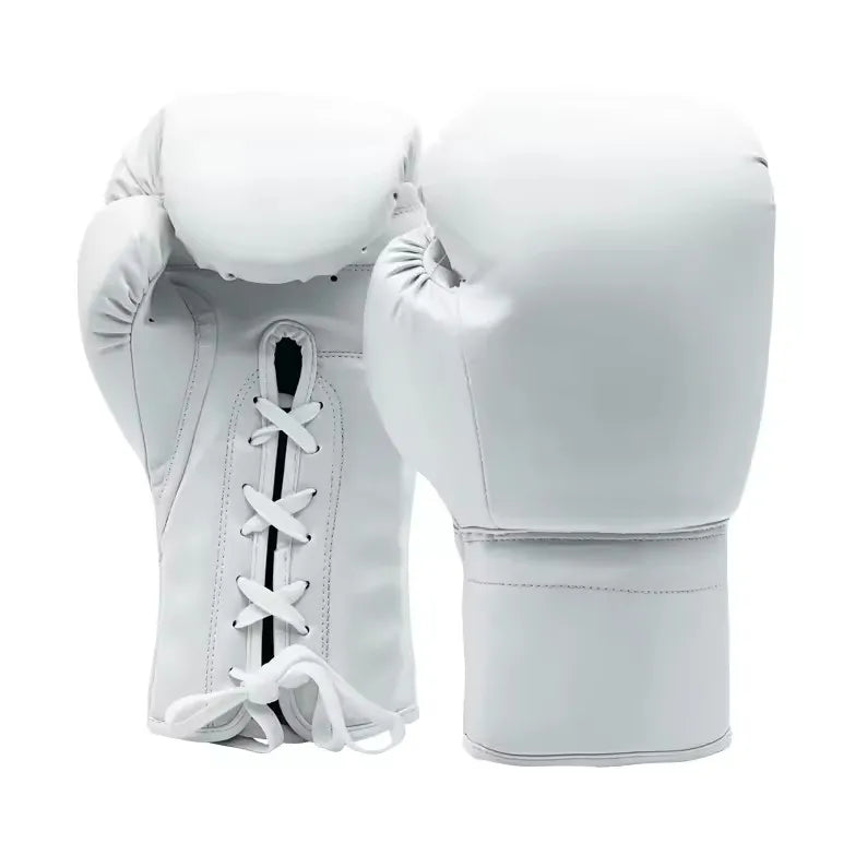 Guantes de Boxeo de Cuero Ultrafino Personalizados OEM ODM, Suaves y Cómodos, Estilo de Cierre para Entrenamiento de MMA, Muay Thai y Taekwondo