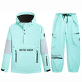 Conjuntos de Trajes de Nieve para Hombre y Mujer, Ropa de Snowboard, Ropa de Invierno para Exteriores, Sudadera con Capucha, Traje Impermeable, Chaqueta de Esquí + Pantalones