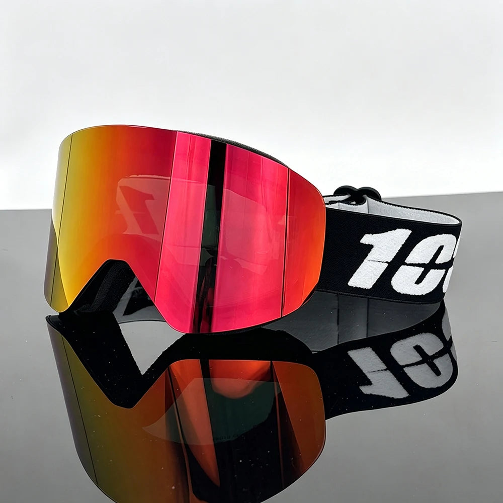 Gafas de esquí y snowboard unisex para exteriores con lente magnética, antivaho, protección UV400, a prueba de viento, gafas de motocross, máscara de esquí.