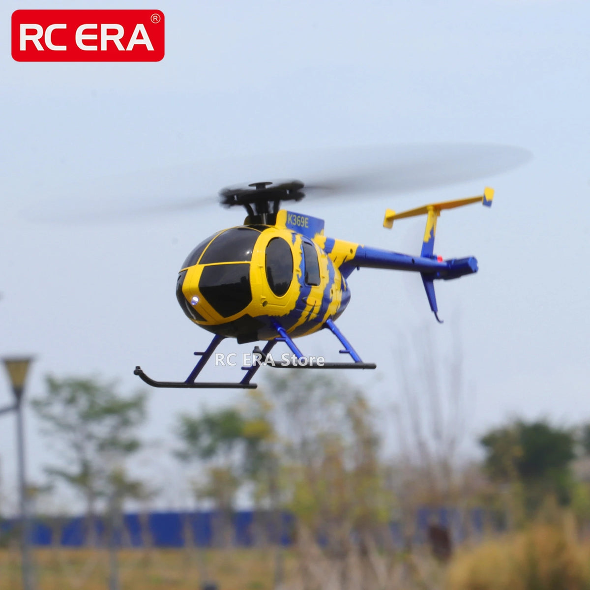 RC ERA C184 Mini MD500 con Sensor de flujo óptico escala Micro helicópteros RC para adultos principiantes Control remoto Hobby juguetes regalo