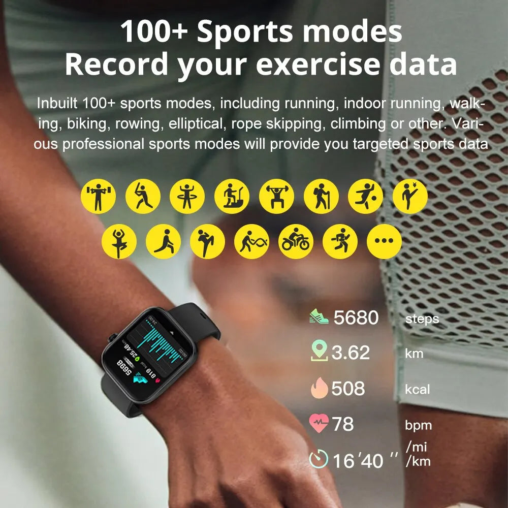 COLMI P71 Smartwatch con llamadas de voz, monitoreo de salud para hombres, resistencia al agua IP68, notificaciones inteligentes, asistente de voz, Smartwatch para mujeres