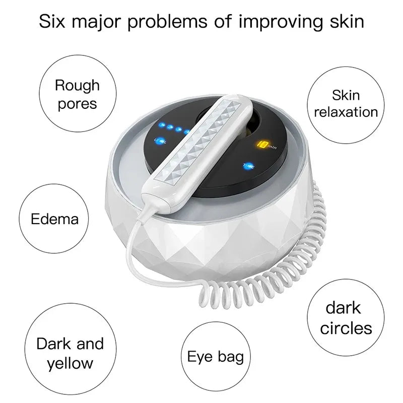 Máquina de belleza 3 en 1 con radiofrecuencia, para uso facial y corporal, con efectos antiedad, para el cuidado de la piel, el tensado y el lifting de la piel mediante radiofrecuencia.