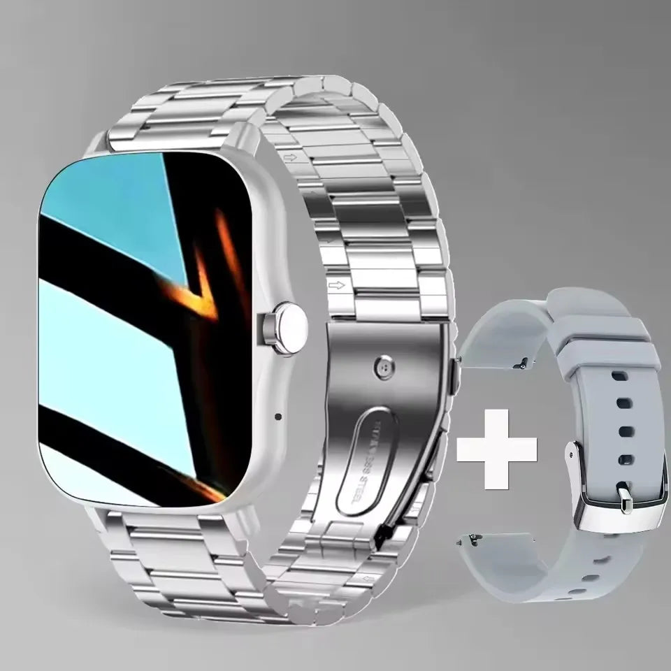 Reloj inteligente 2026, llamadas Bluetooth, rastreador de ejercicios, monitor de frecuencia cardíaca y registro de sueño, reloj deportivo para exteriores para Android/iOS, hombres y mujeres HT30