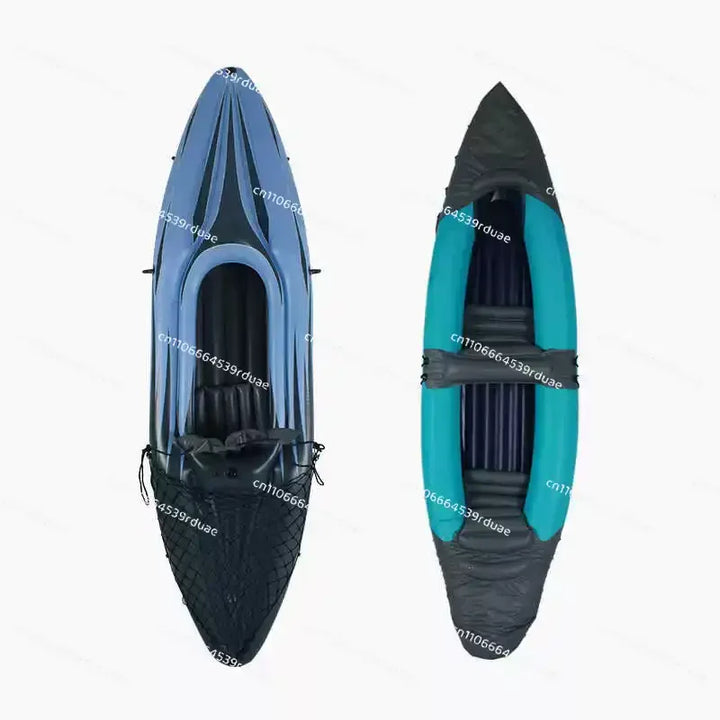 Kayak Inflable Plegable para Exteriores, Bote de Goma, Bote de Asalto, Aventura, Canoa Individual o Doble, Bote de Pesca