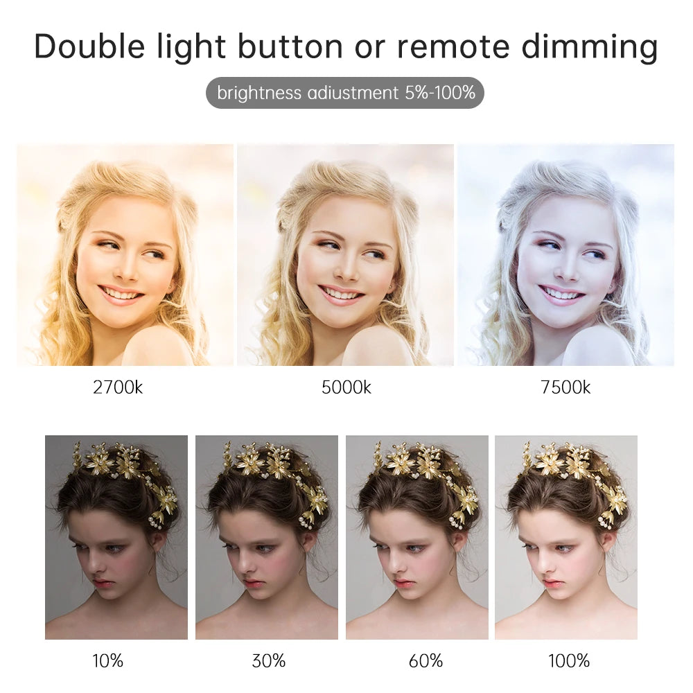Panel LED SH 2700-5600K de 24 Pulgadas, Luz Plana para Fotografía y Video, Luz de Relleno Profesional para Estudio, Iluminación Fotográfica para Tiktok