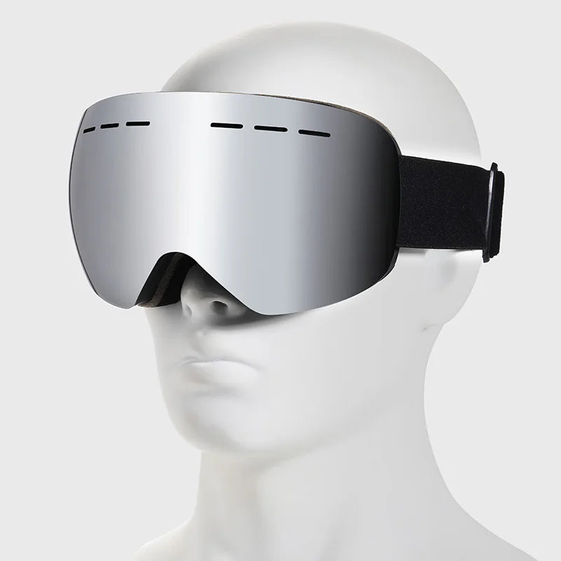 Gafas de esquí para hombre y mujer, con doble capa, tratamiento antiniebla, protección UV400, lentes grandes, ideales para snowboard, actividades de esquí en invierno y protección contra la nieve. Gafas profesionales para