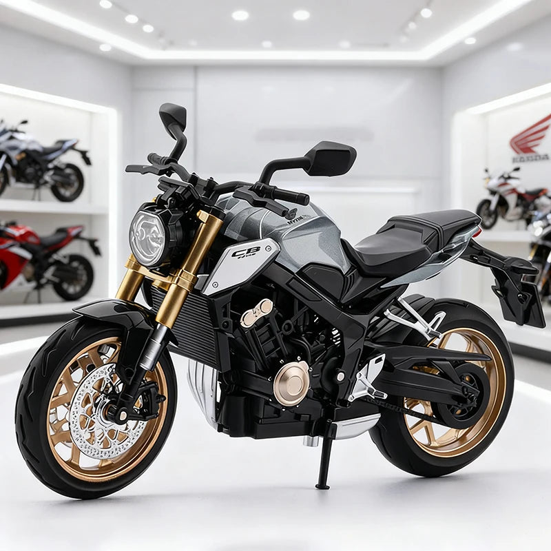 1:12 CB650R E-Clutch Alloy Die Cast Motorcycle Model Vehicle Collection Sound and Light Off Road Autocycle Toys Car