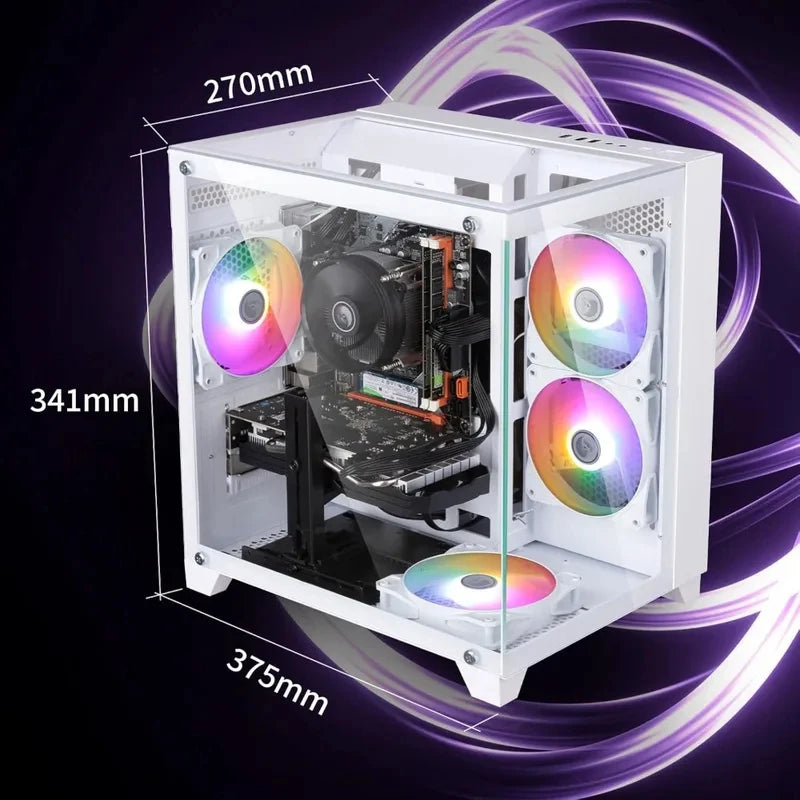 Computadora de escritorio para juegos preensamblada, computadora de escritorio Core i7, funcionando a una frecuencia de 3.4-3.9 GHz, tarjeta gráfica RX590