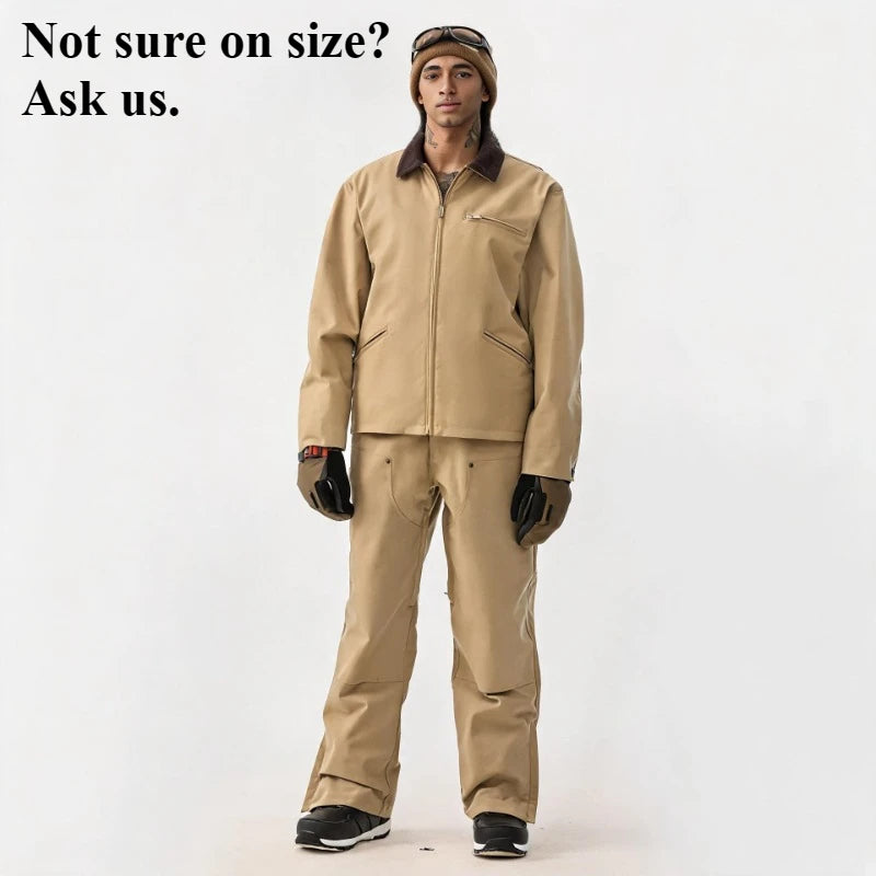 Nueva Ropa de Esquí de Invierno para Hombre, Mono de Esquí, Cálido, Cortavientos, Impermeable, Ropa de Nieve Deportiva y de Ocio Transpirable para Mujer