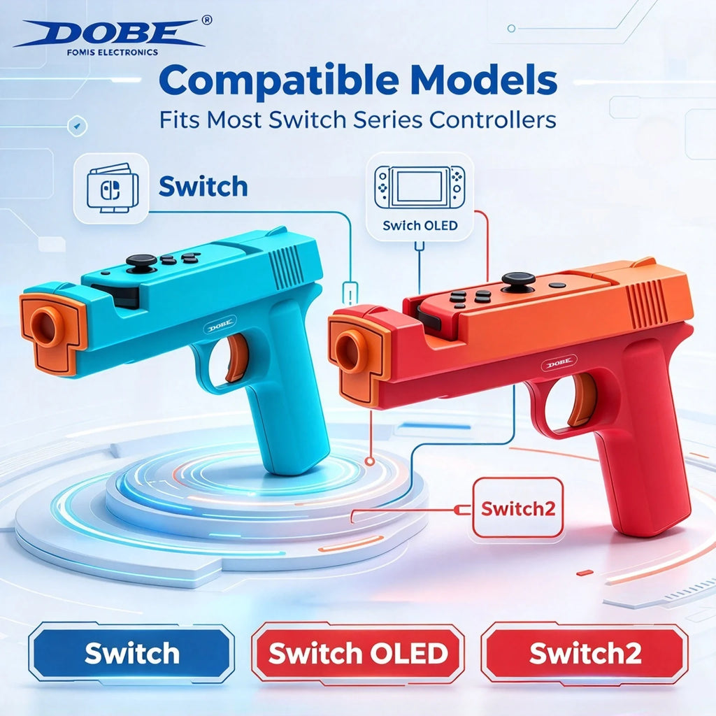 Pistola de juego para Switch/Switch OLED, soporte para Joy-con, pistola de juego con sensor táctil, Joypad, empuñadura de pistola, accesorio para Switch