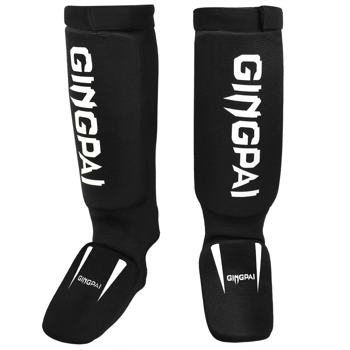 Protectores de espinilla de algodón para boxeo, MMA, TKD, Kickboxing, Muay Thai, con protección de empeine, tobillo y pie, y soporte para pierna para entrenamiento
