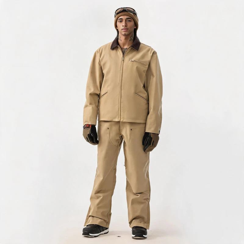 Nueva Ropa de Esquí de Invierno para Hombre, Mono de Esquí, Cálido, Cortavientos, Impermeable, Ropa de Nieve Deportiva y de Ocio Transpirable para Mujer