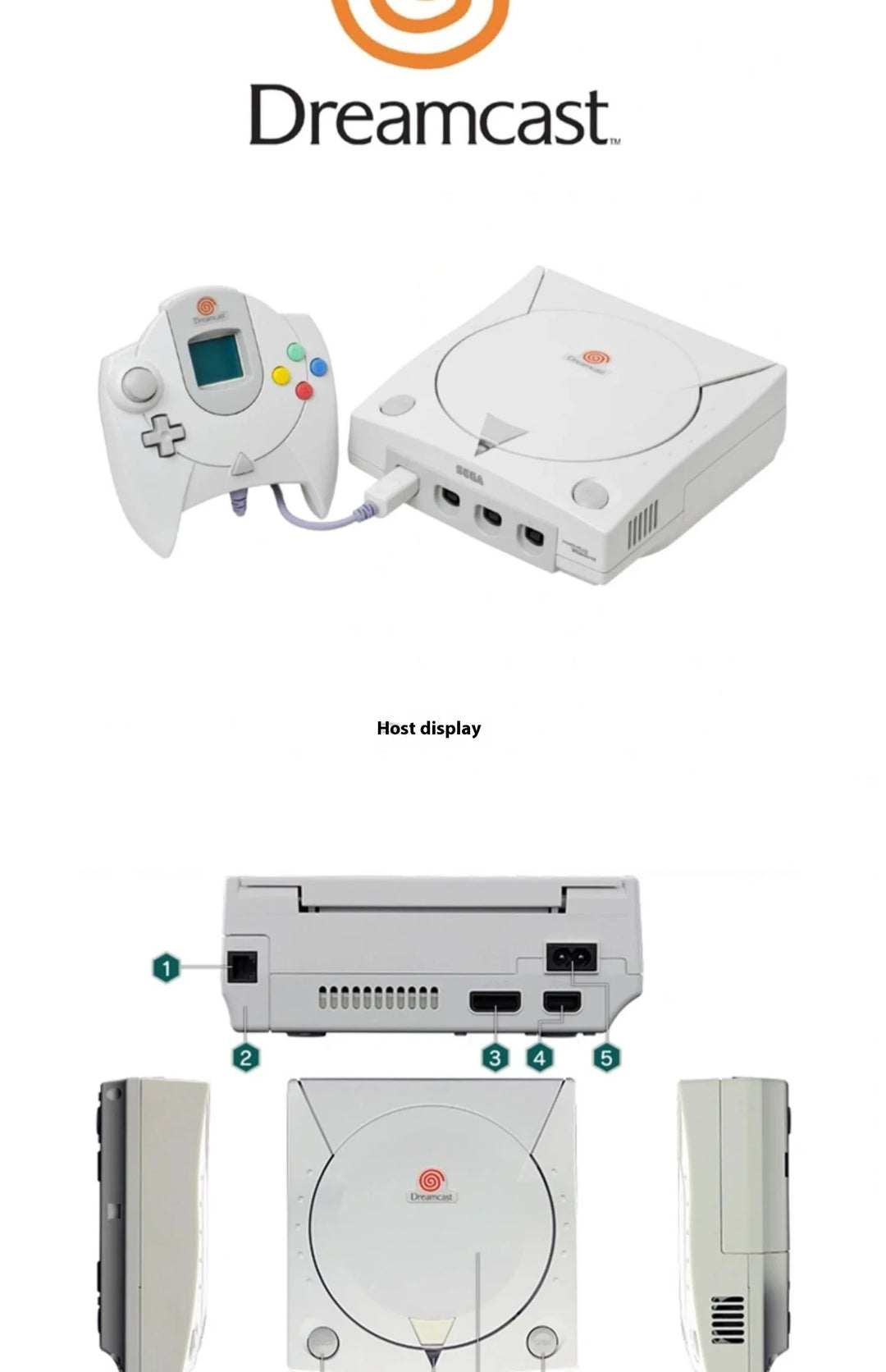 Máquina de juego Dreamcast Dc 128g 64g 32g Gdemu Retro Dreamcast Dc consola de juegos disco duro juegos personalizados para consola juego Hdd