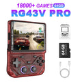 Consola de Juegos Portátil AISLPC RG43V PRO, Más de 22000 Juegos, RK3562, WIFI 2.4G, +30 Emuladores, Pantalla IPS de 4.3 Pulgadas, Reproductor de Video de Bolsillo