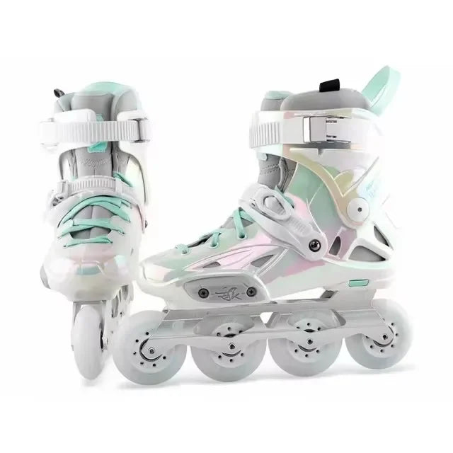 Patines en línea imperiales Powerslide 2024, 100% originales, Color arcoíris, zapatos profesionales de patinaje libre para Slalom, Patines deslizantes