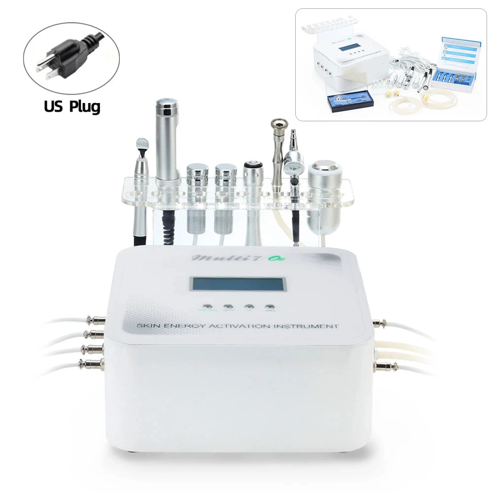 El más nuevo 8 en 1 multifuncional hidro ultrasónico RF instrumento de belleza eliminación de Estiramiento facial gestión de la piel máquina de microdermoabrasión