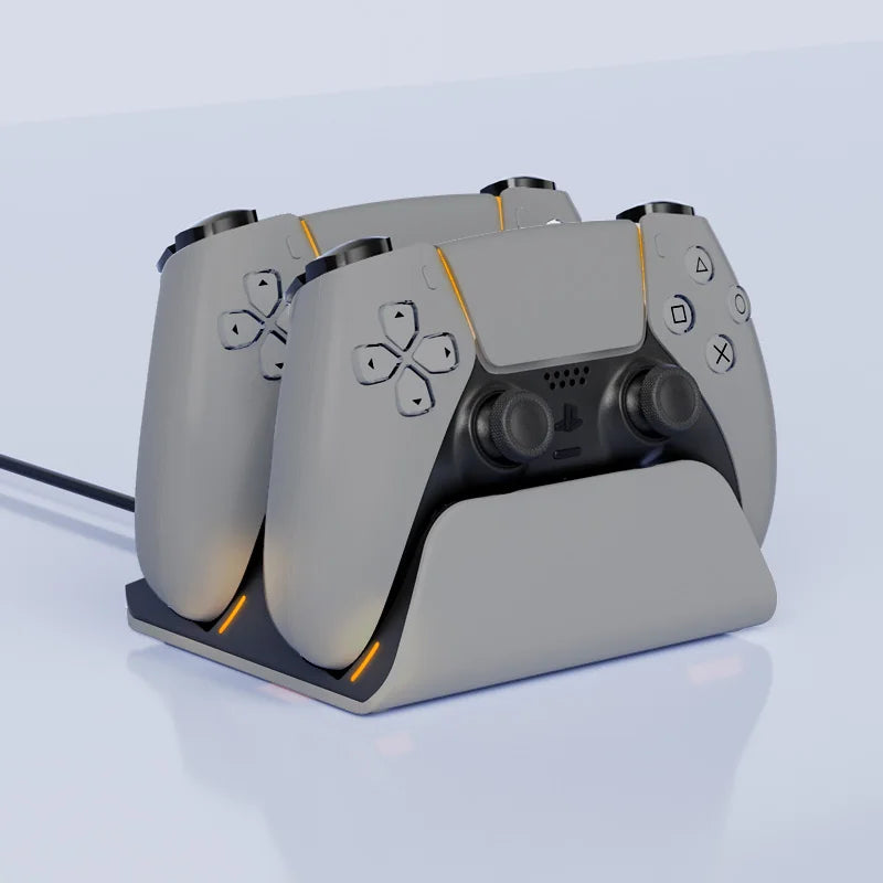 Base de carga rápida para mandos de PS5, estación de carga inalámbrica dual para mandos de PlayStation 5, accesorios para base de carga