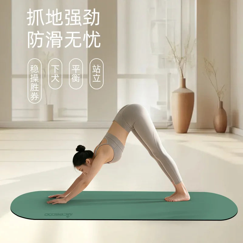 2026 nueva alfombrilla profesional antideslizante para yoga, ovalada, para mujer, para fitness en casa, con amortiguación de impactos