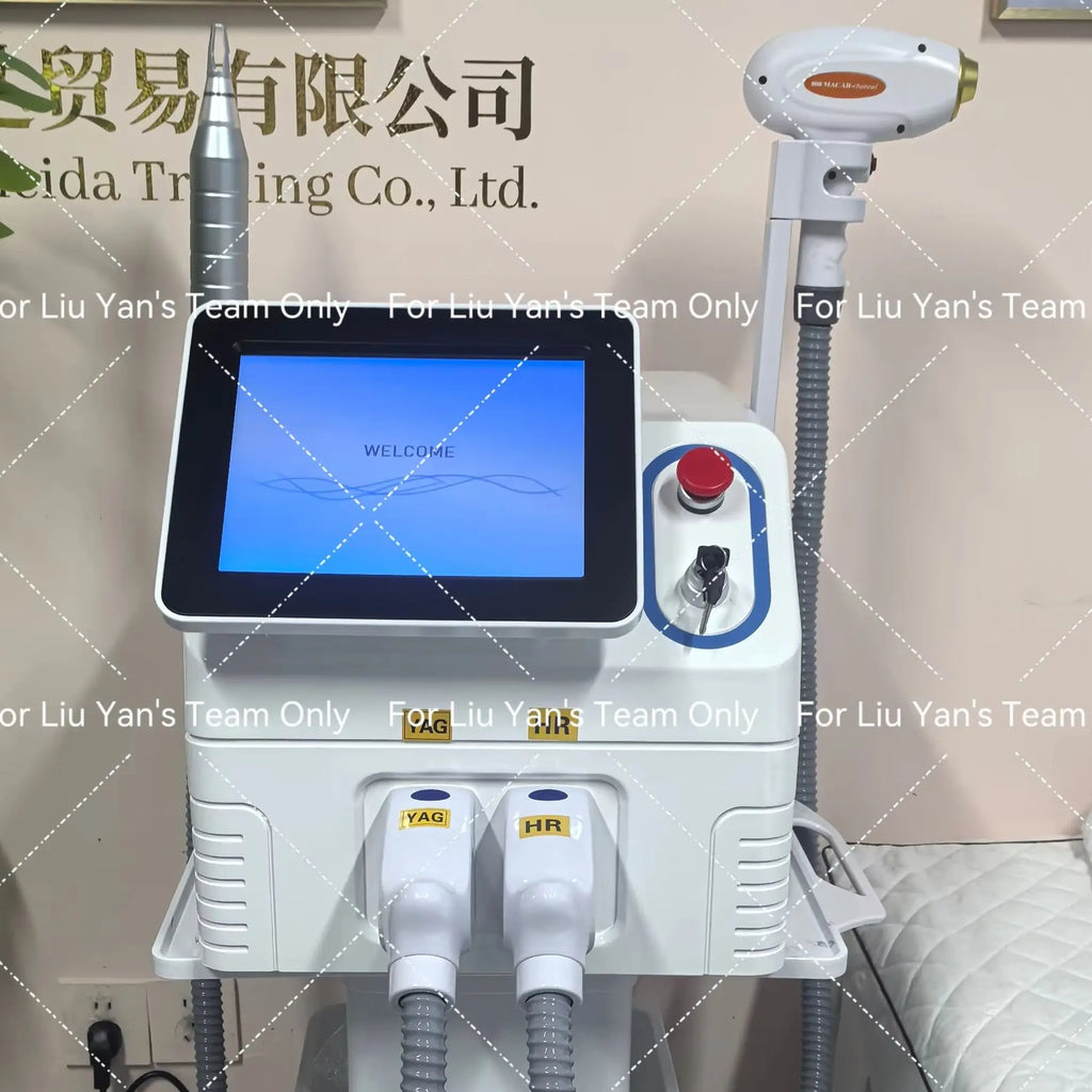 Máquina Láser de Diodo 2 en 1 de Picosegundos 808nm 755nm 1064nm para Depilación Permanente, Eliminación de Tatuajes y Rejuvenecimiento de la Piel
