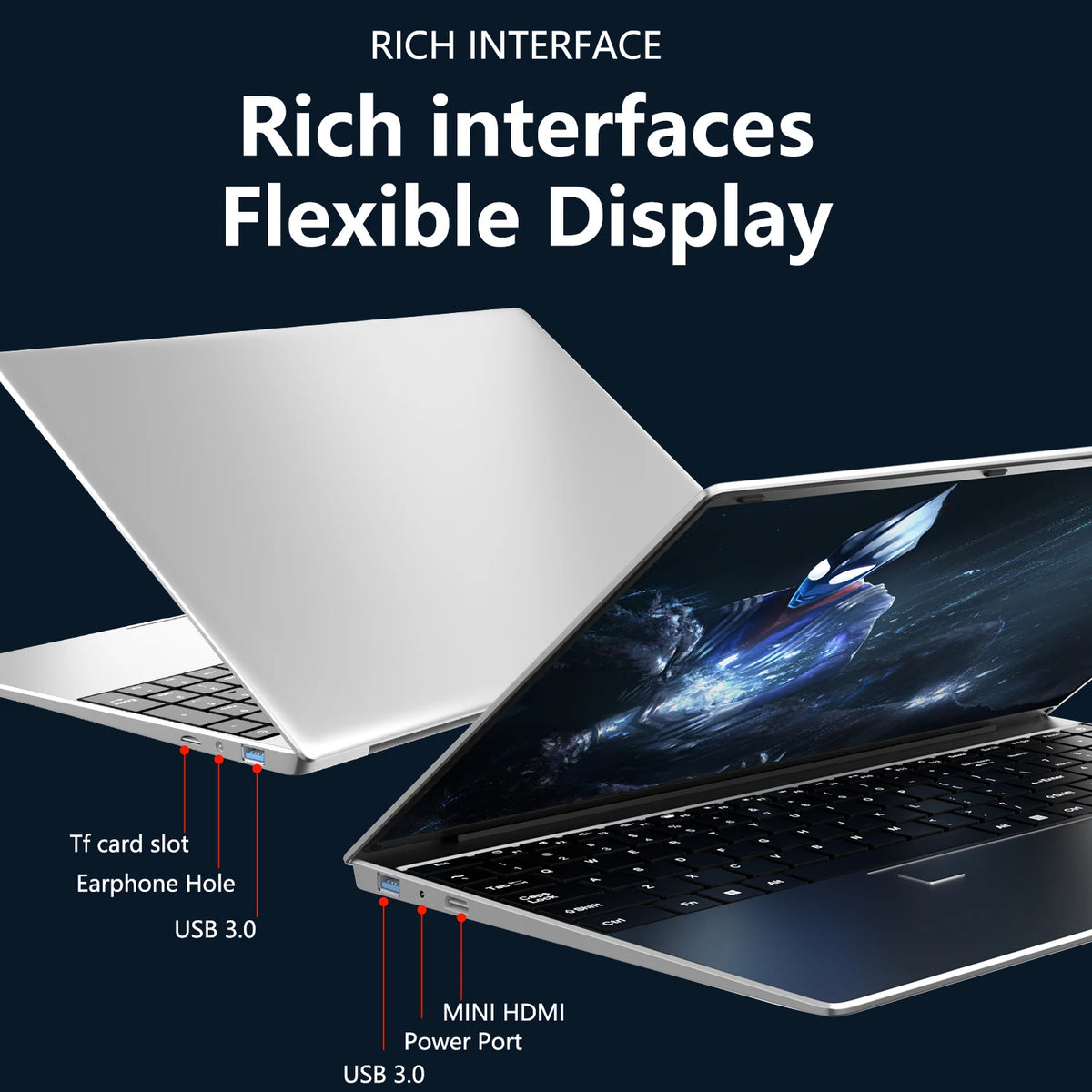 Portátil para juegos Intel Core i9 10980HK de 15.6 pulgadas, 8C16T, 2.4-5.3GHz, 32GB de RAM, 2TB SSD, huella dactilar, WiFi6, 4K, Ultrabook Pro Max, rápido