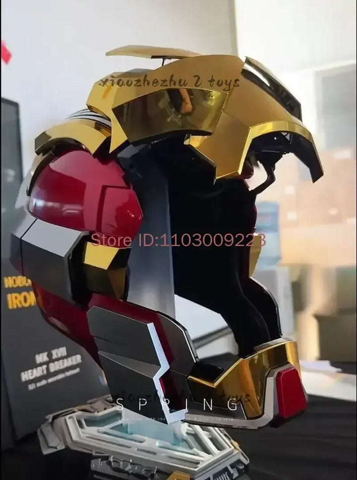 Casco de Iron Man Mk5 Mk7 Mk50 Mk17 con Control Remoto de Voz Eléctrico, Colección para Adultos, Regalo de Juego de Roles, Exclusivo para Fans
