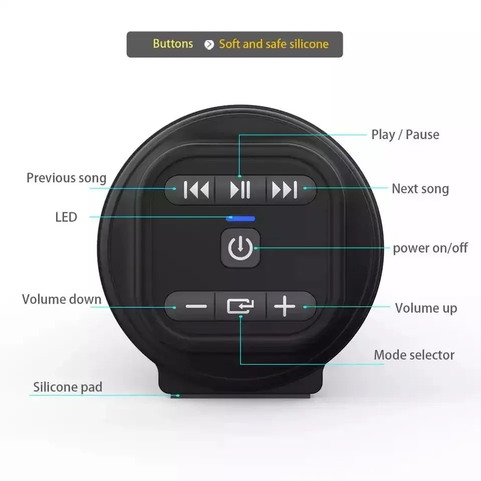 Altavoz inalámbrico con barra de sonido Bluetooth, Subwoofer con cable envolvente estéreo, proyector de TV para el hogar, altavoz de sonido superpotente para exteriores