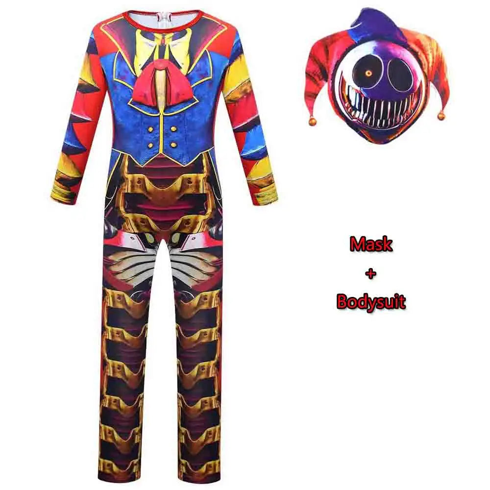 Disfraz de cosplay de prototipo con máscara y guantes, ideal para fiestas de Halloween, carnavales y juegos de rol para niños. Disfraz de Chum Chompkins.