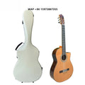 Guitarra Clásica Eléctrica Aiersi de Alta Calidad, Tapa de Cedro Macizo, Acabado Brillante, Cutaway, para Amantes de la Música