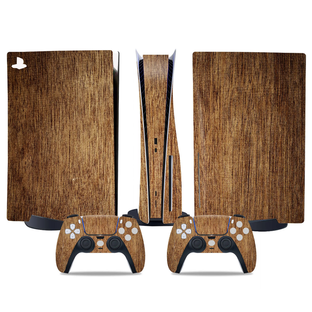 Pegatina para consola PS5 con disco y 2 mandos, vinilo adhesivo decorativo para la cubierta de la consola