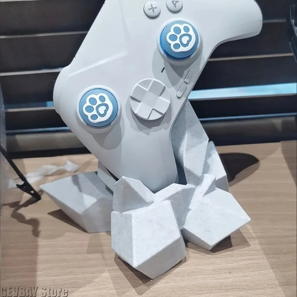Soporte Universal para Mandos de Juego, Impresión 3D, Forma de Cristal Creativa, para Controles de XBOX, PS4, PS5 y Otros, Accesorios Decorativos