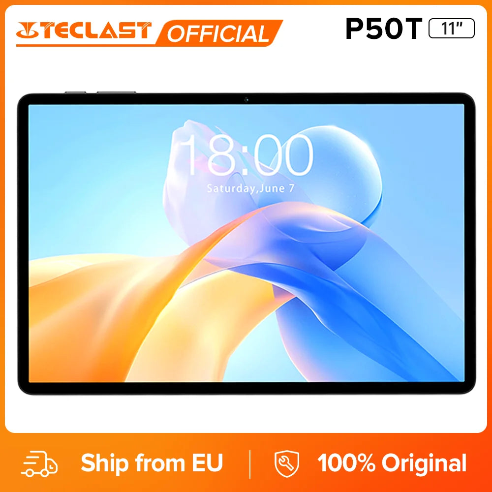 Tableta Teclast P50T de 11 pulgadas con procesador Unisoc T7250, sistema operativo Android, frecuencia de actualización de 90 Hz, procesador de ocho núcleos, hasta 16 GB de RAM, 128 GB de ROM, batería de 8000 mAh, tableta