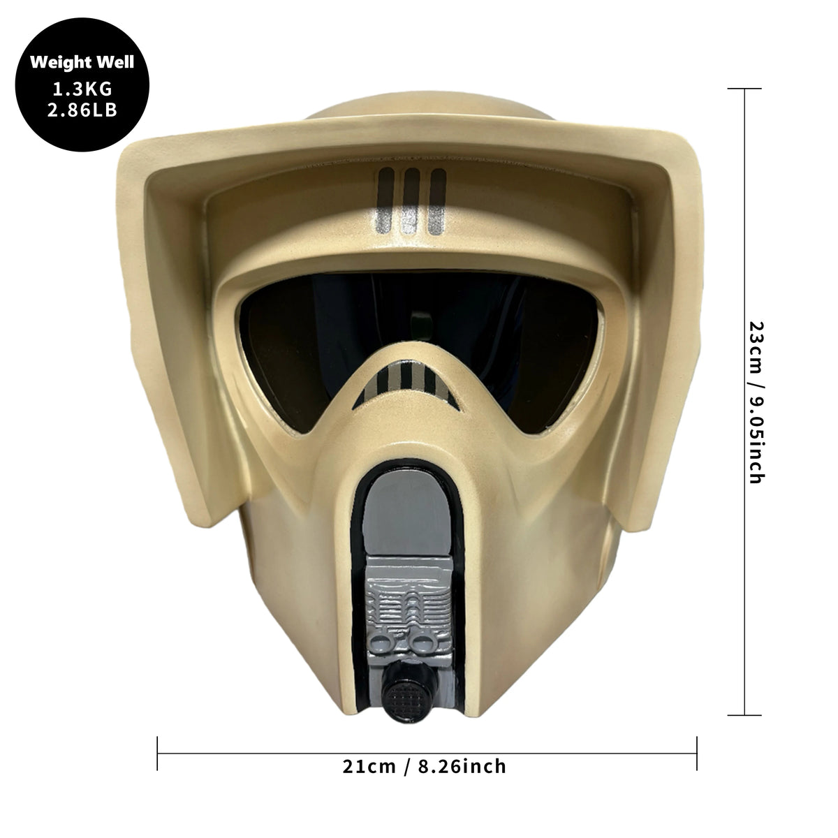Star SW The Black Series EP6 Scout Trooper Resin Helmet Vintage Weathered Adult Cosplay Display Mask