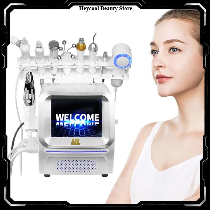Nueva Máquina Multifuncional para el Cuidado de la Piel 9 en 1, Eliminador de Puntos Negros, Exfoliación, Lifting, Hidrodermoabrasión