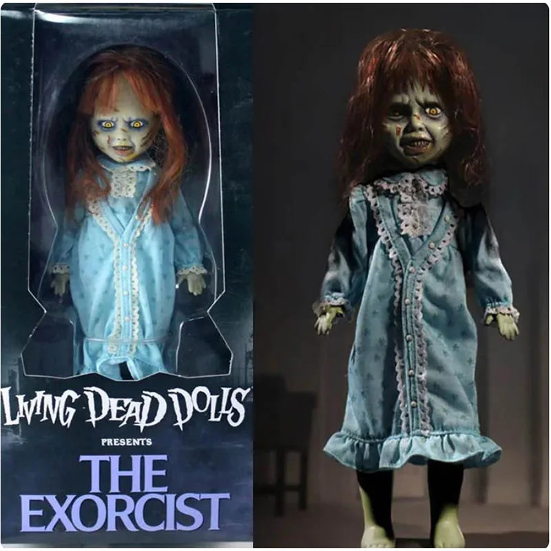 Mezco Horror Living Dead Dolls The Exorcist Anime conjunto móvil de alta calidad figura de acción de PVC juguete de modelos coleccionables regalos