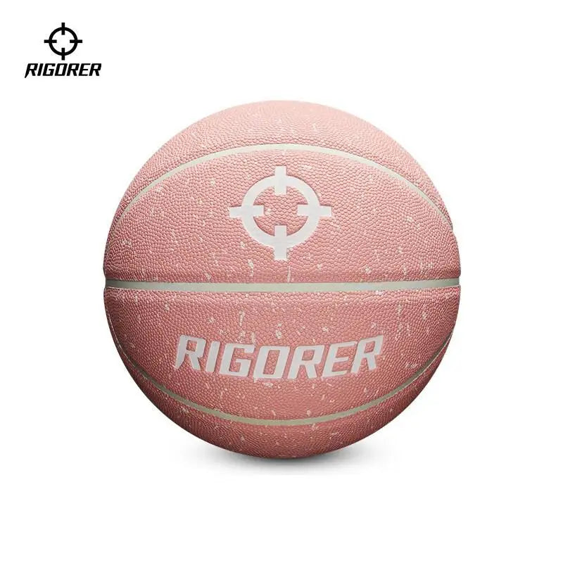 RIGORER Balón de baloncesto para interiores y exteriores, resistente al desgaste, antideslizante, de cuero PU, tamaño 7, balón estándar para entrenamiento de competición