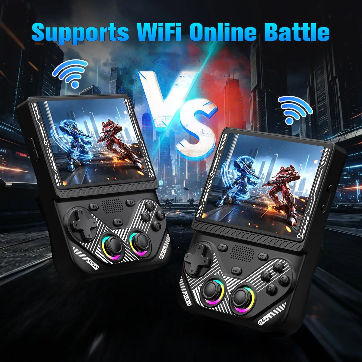 Consola de Juegos Portátil AISLPC RG43V PRO, Más de 22000 Juegos, RK3562, WIFI 2.4G, +30 Emuladores, Pantalla IPS de 4.3 Pulgadas, Reproductor de Video de Bolsillo