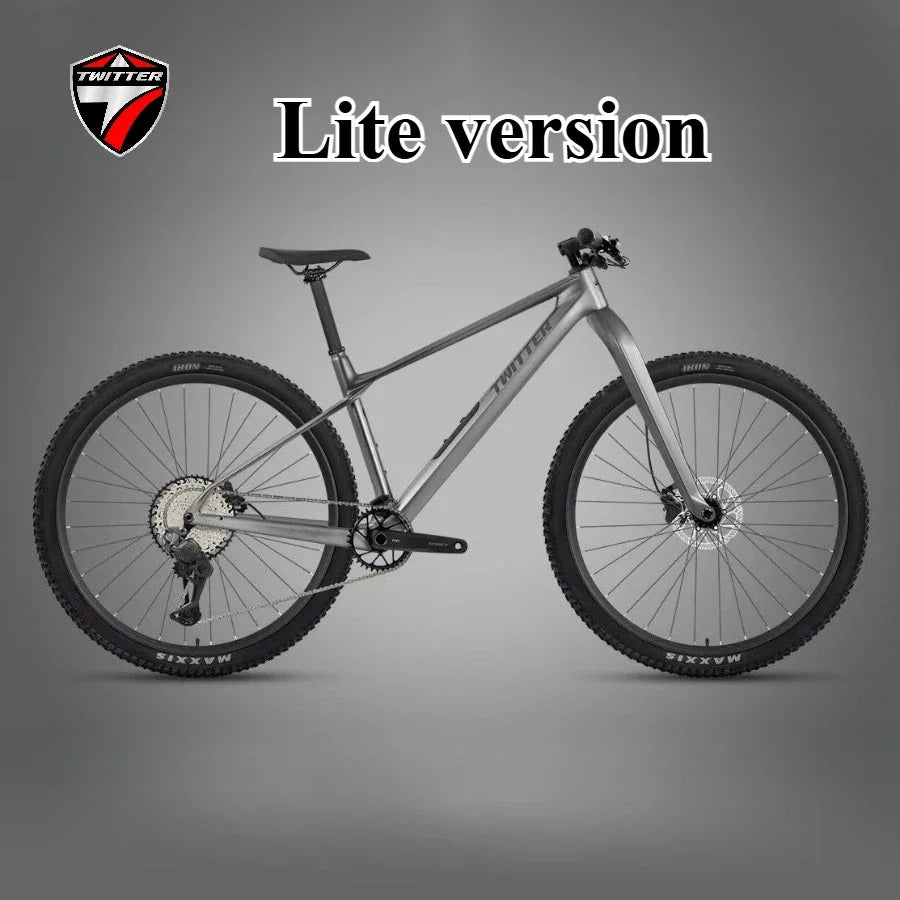 Bicicleta de montaña de fibra de carbono para campo a través TWITTER M10 SENTYEH con velocidad variable electrónica, frenos de disco hidráulicos ES800-13S/XT/M8100-12S