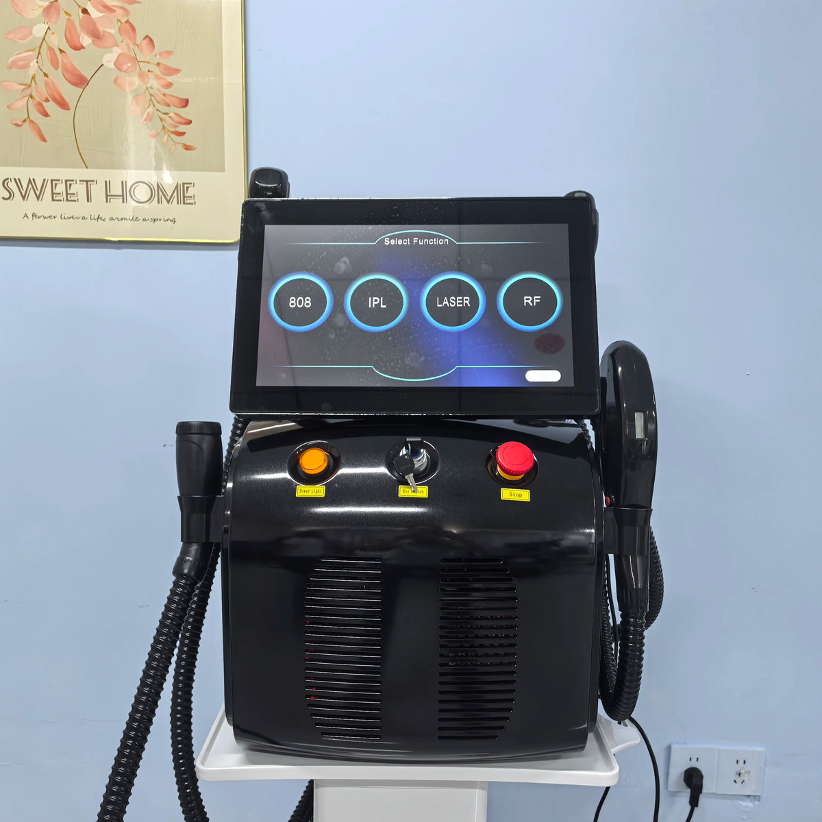 Dispositivo de depilación láser con diodo, 4 en 1, modelo más reciente, con 4 longitudes de onda, tecnología Pico 808, exfoliación con carbón, radiofrecuencia, IPL, Nd Yag y tecnología de picosegundos, para la eliminac
