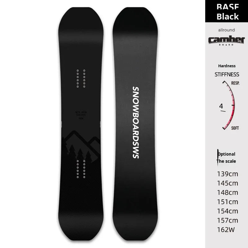 Tabla de Snowboard de Plástico Inyectado de Alta Calidad, Modelo QYWX QYSN001, para Adultos, Hombres y Mujeres, Fabricada en China