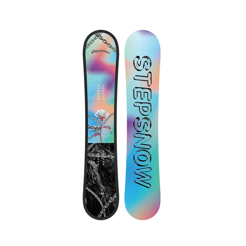 Snowboards duraderos de 80cm de madera de álamo multicolor para deportes de invierno All Mountain Freestyle para adultos