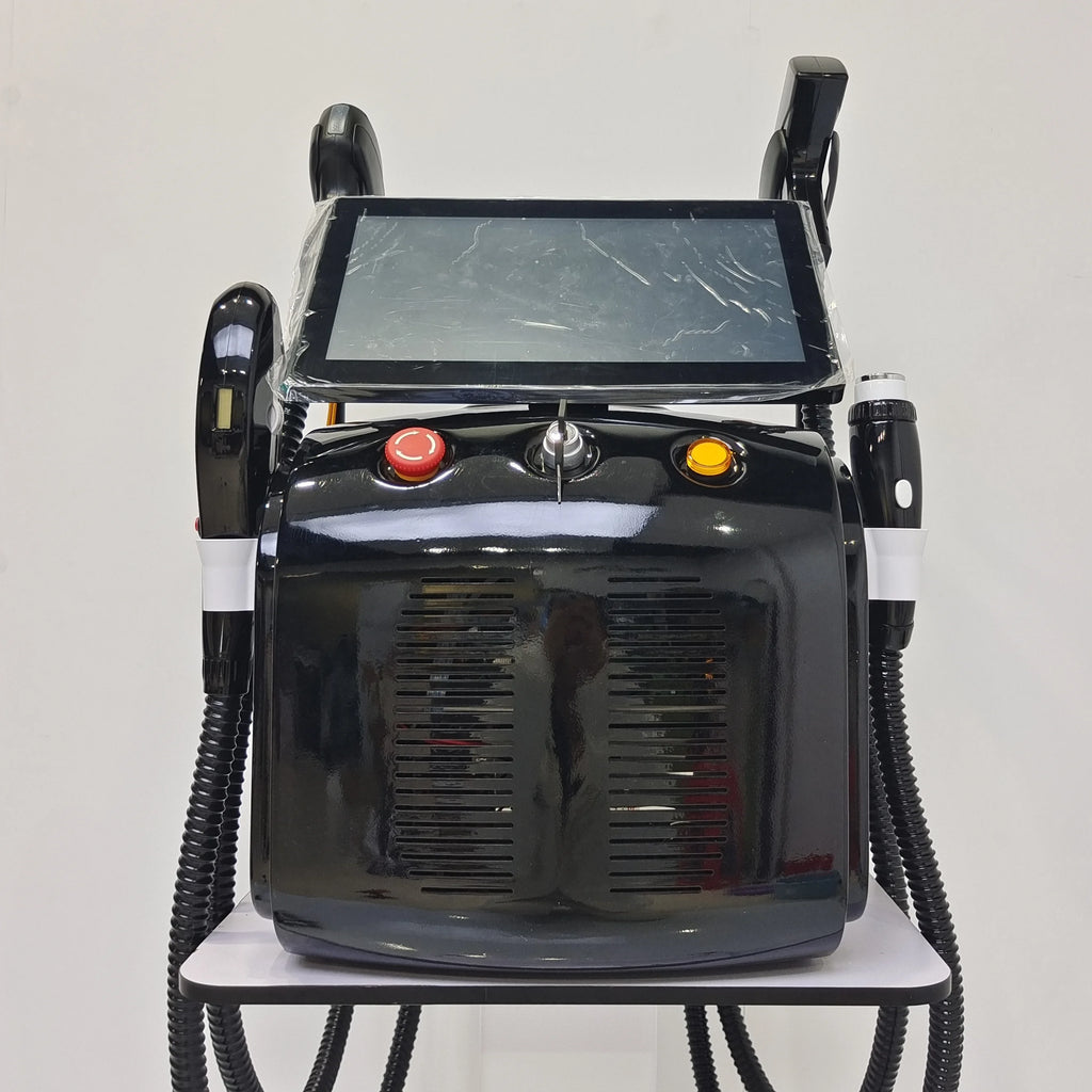 Depilación Láser de Diodo 4 en 1, Compresa de Hielo Indolora, Eliminación de Tatuajes con Picosegundos, Sistema de Enfriamiento Multifunción, RF4000W