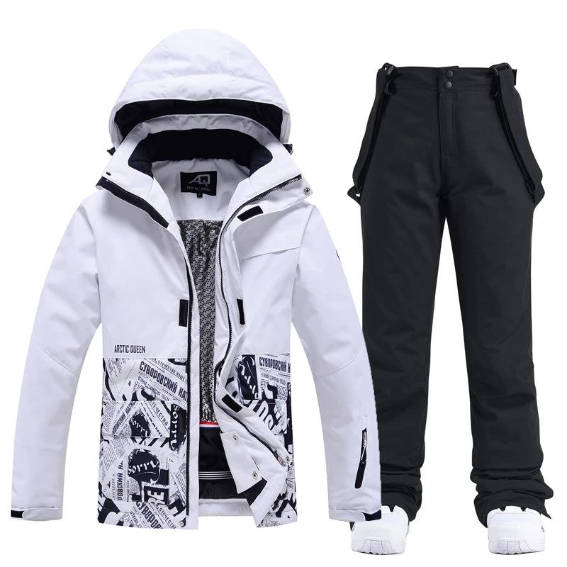 Ropa de nieve para hombres y mujeres, ropa para snowboard, ropa de invierno, esquí, conjuntos de chaqueta y pantalón para la nieve, ropa de snowboard, mujer