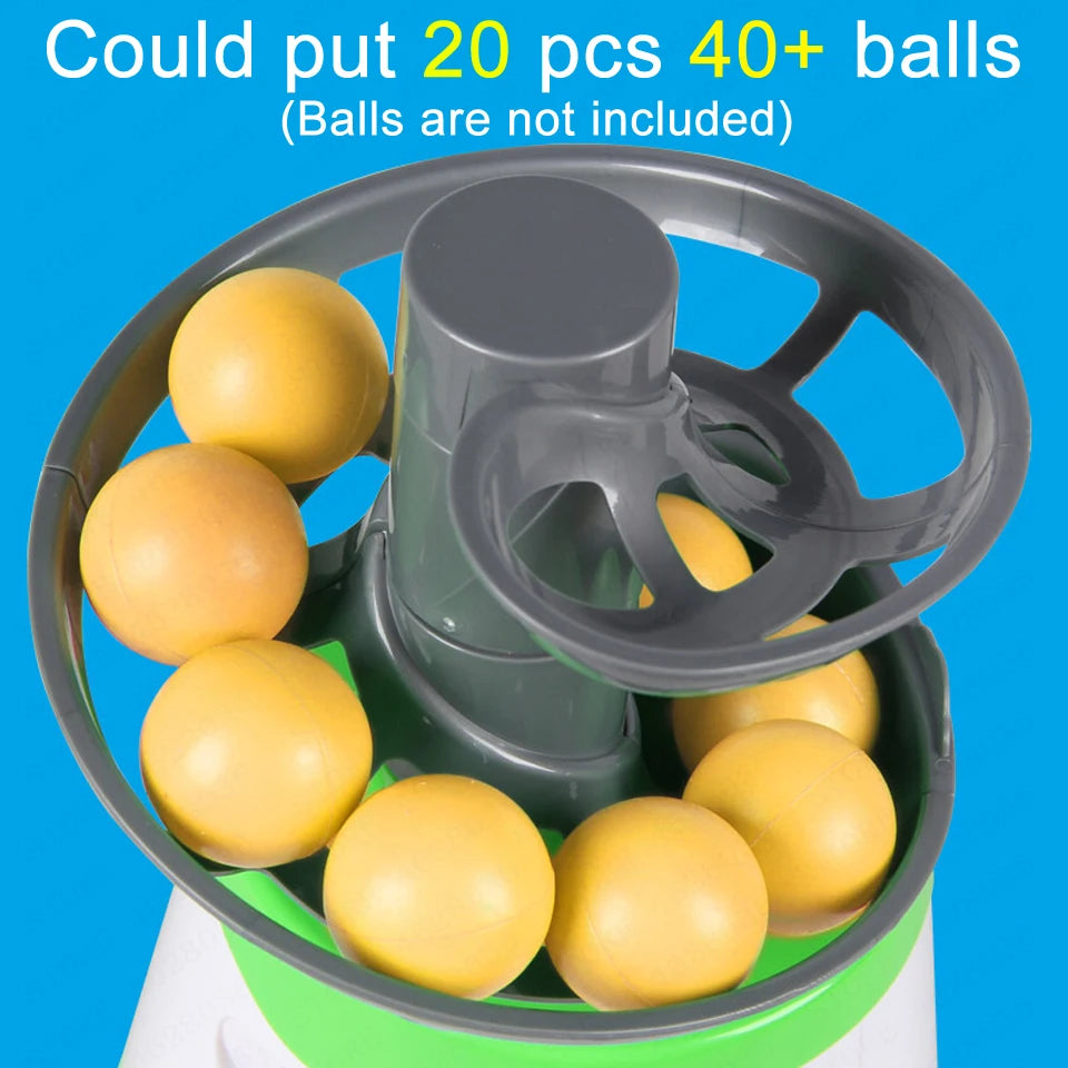 Lanzador de pelotas de tenis de mesa portátil de alta calidad, versión de fuente de alimentación Dual, máquina de lanzamiento de Robot de pelotas de Ping Pong para entrenadores