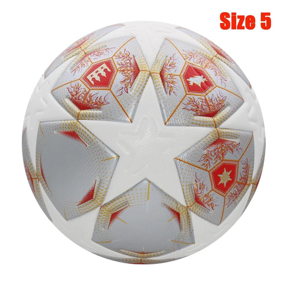 Balón de fútbol estándar, pelotas profesionales para deportes al aire libre, entrenamiento de fútbol sin costuras, Material de PU de alta calidad, tamaño 5, talla 4