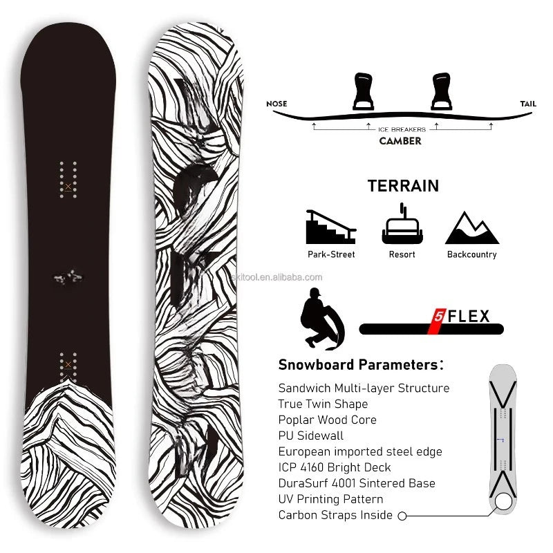 Paquete Completo de Snowboard para Hombre, Botas XFITGO 360 Seconds Bound, Todo Terreno, Regular, Apto para Principiantes 2025