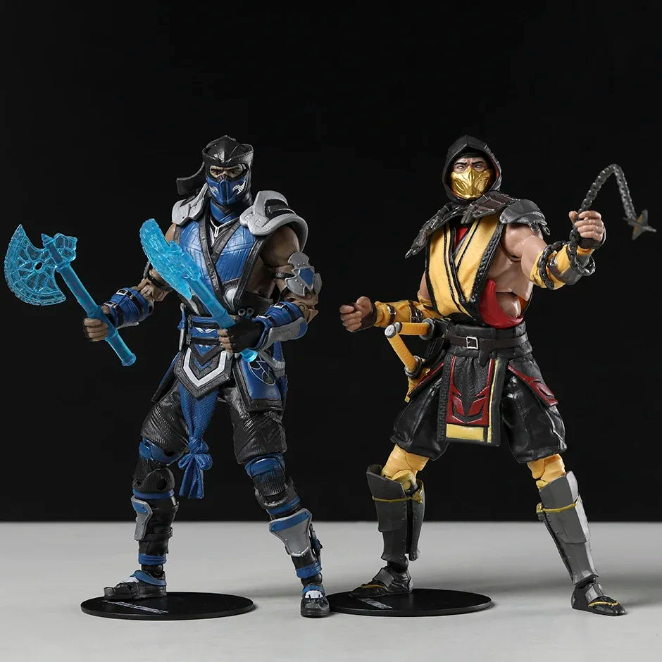 Figura de acción de Sub-Zero y Scorpion de 7 pulgadas, modelo de PVC, estatua de decoración, juguete de regalo