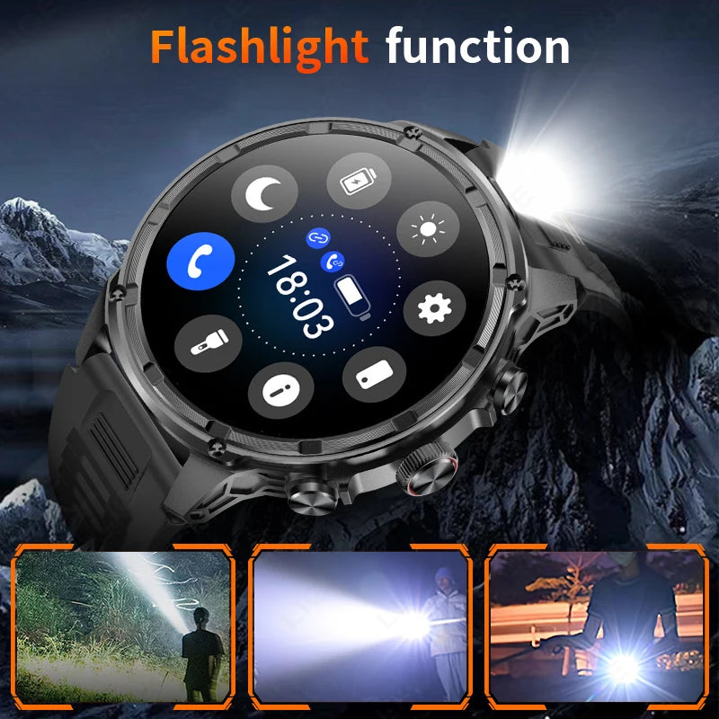 Reloj inteligente con GPS para hombre, compatible con Android e iOS, pantalla AMOLED Ultra HD de 1,85 pulgadas, batería de 710 mAh, llamadas Bluetooth, smartwatch, novedad 2026