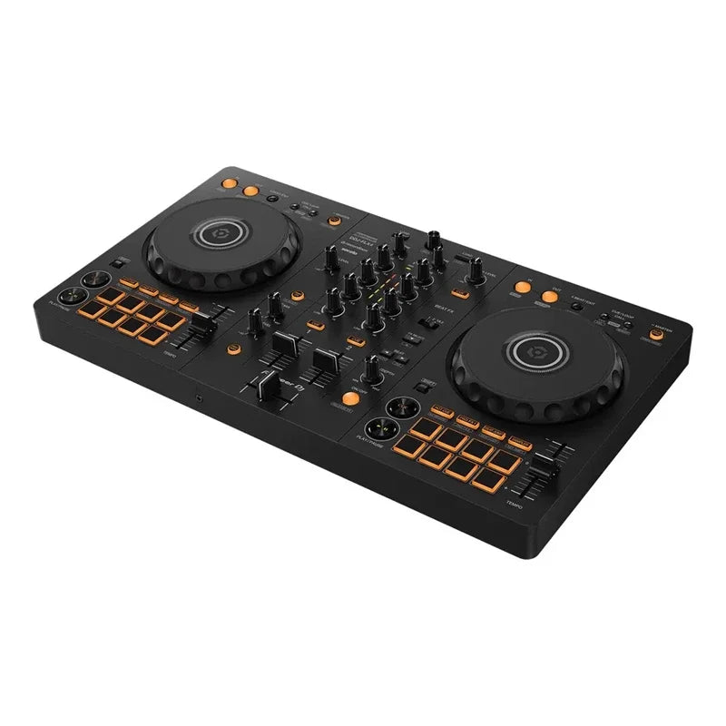 Controlador de DJ digital DDJ FLX4 para principiantes de Pioneer, para streaming, presentaciones en vivo, configuración de bar, mezcla y scratch.